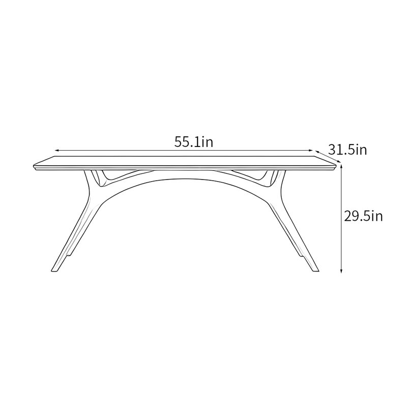 Tacorian, 29.5"H x 55.1"L x 31.5"W