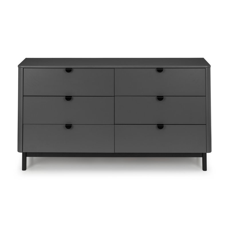 Commode 6 tiroirs Hales, Gris