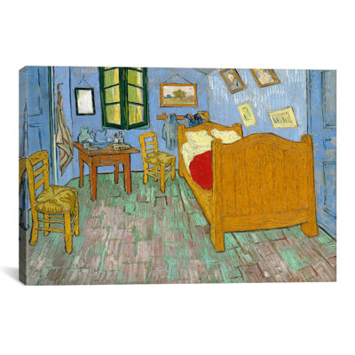 'Bedroom in Arles ll' by Vincent van Gogh Painting Print on Canvas