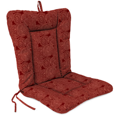 21" x 38" Outdoor Chair Cushion with Ties and Loop (Set of 2)