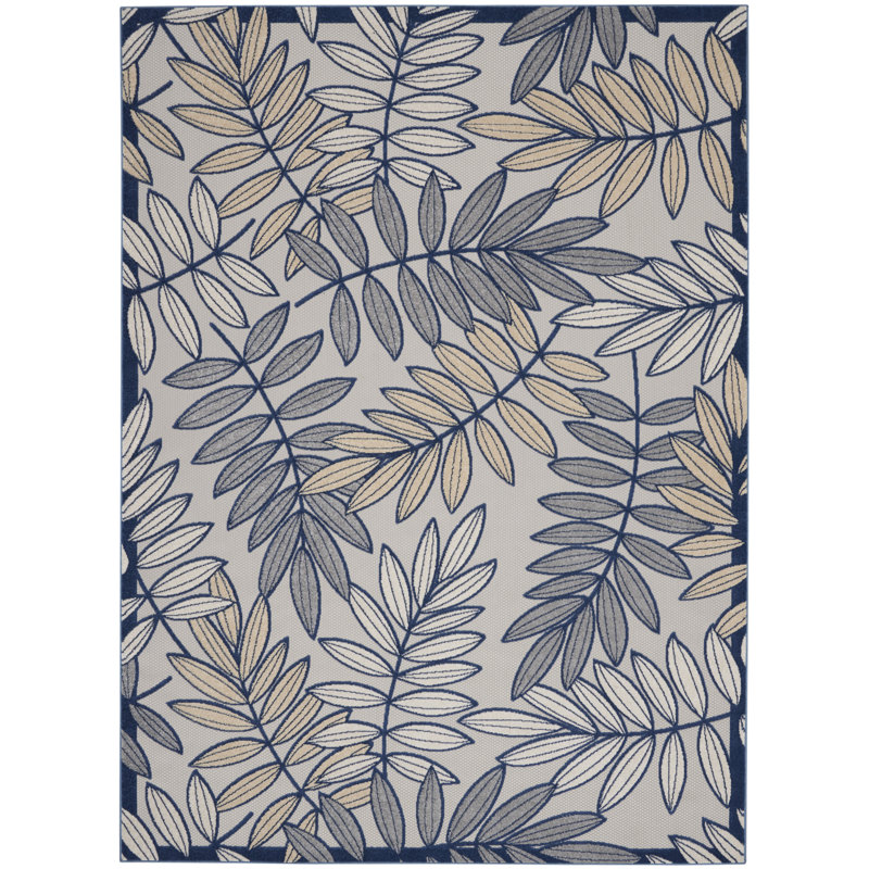 Adiya Floral Indoor Rug, Rectangle 9' x 12'