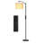 62" Arched Floor Lamp with Remote Control and Bulb Included-1993365009