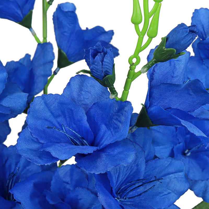 Buisson de glaïeuls artificiels, Bleu royal