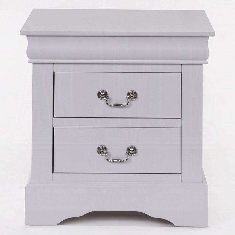 Table de chevet Modern Elegance, Blanc