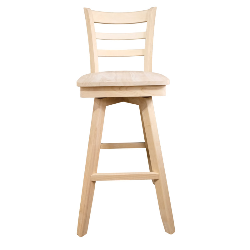Consetta Swivel Solid Wood Counter Stool, Bar Stool (30” Seat Height)