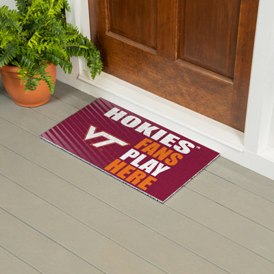 Tapis en PVC Virginia Tech Fan, 28 po x 16 po