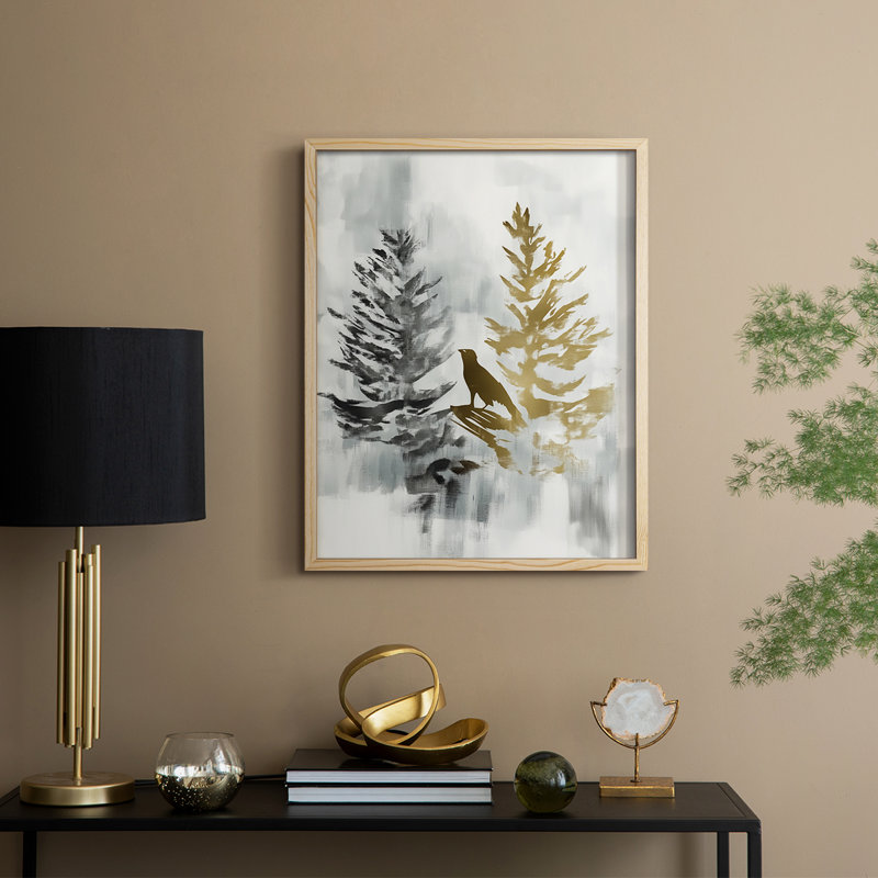 Reproduction encadrée - bois massif, Naturel, H 11 po x l 9 po