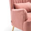 Grey Pink Sofa with cushion footstool-2032901712