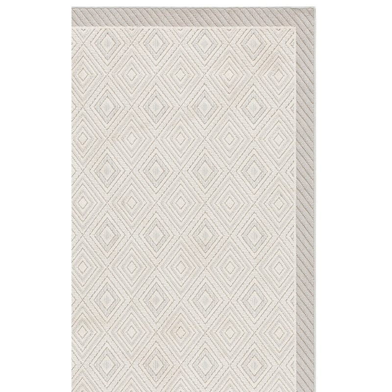 Tapis d'intérieur à motif géométrique Veranda Performance, Carré 6 pi 7 po