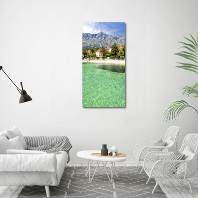 Beach In Croatia - Wrapped Canvas Print