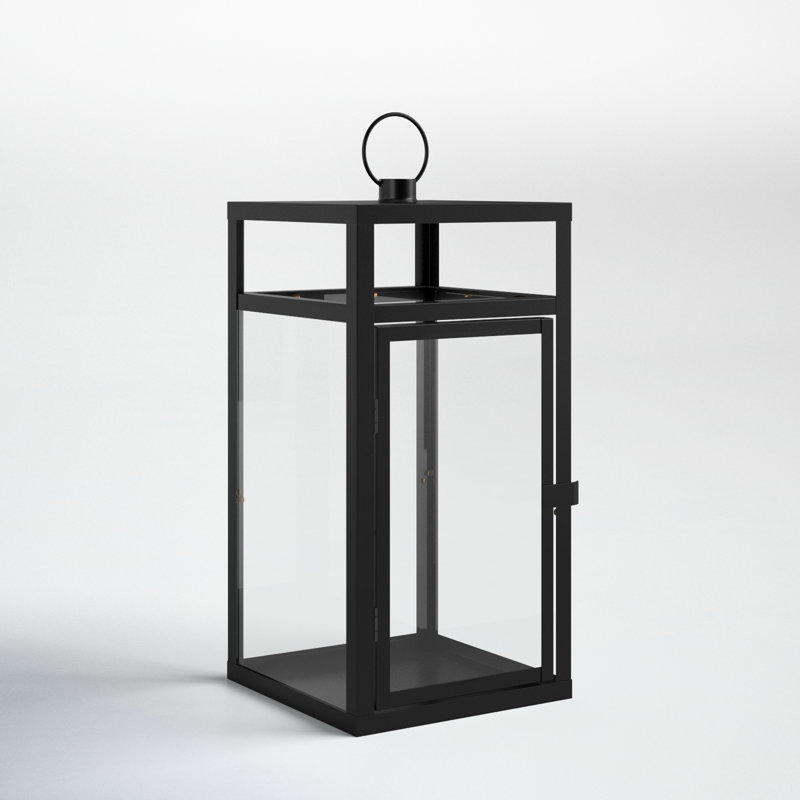 Bainsby 20'' H Solid Wood Floor Lantern
