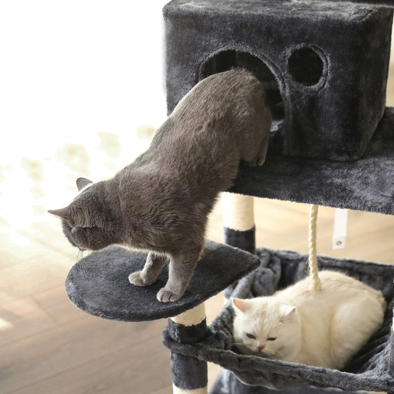 143cm H Cat Tree, Smokey Grey