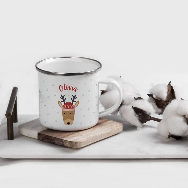 Personalized Reindeer Coffee Mug