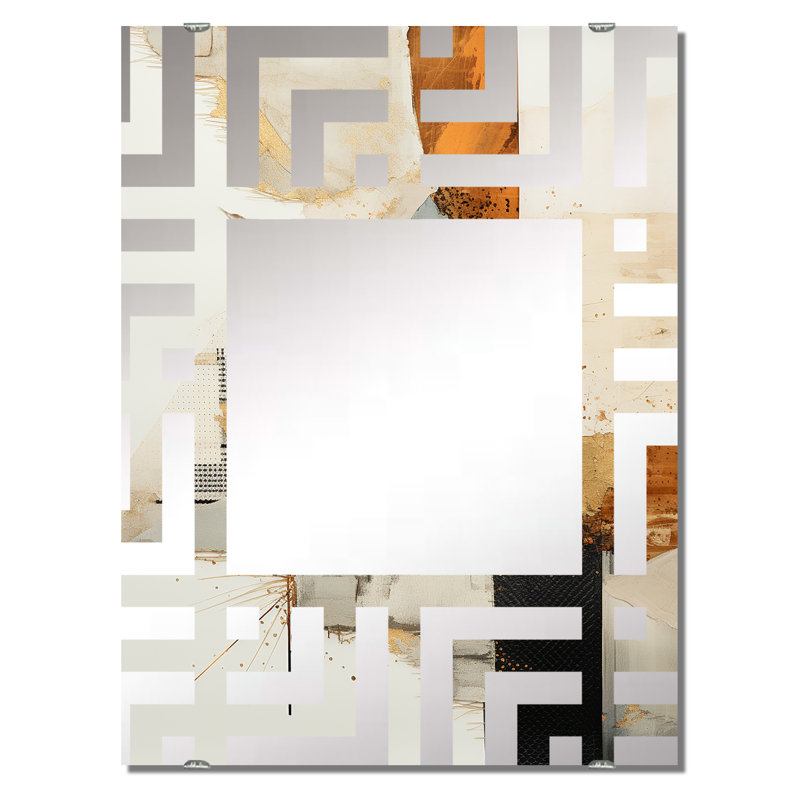 Miroir mural décoratif Mccuin - Abstract Collages, 40 po x 30 po