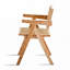Ensemble de chaises de salle à manger avec accoudoirs, pieds en bois-1406637649