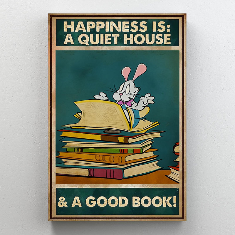 A Good Book - 1 pièce, impression sur toile, H 36 po x l 24 po x P 1,25 po