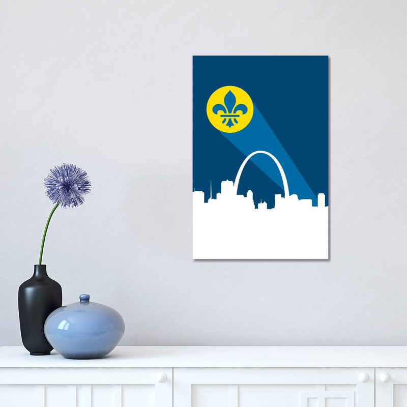 St. Louis Superhero Signal by Benton Park Prints - Wrapped Canvas Gallery-Wrapped Canvas Giclée, 30.48 cm H x 45.72 cm W