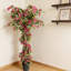 Arbre de bougainvillée artificiel 5 pieds avec pot en plastique - arbre artificiel de 59 pouces pour décor de bureau intérieur et extérieur, 1 pièce