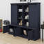 Rails coulissants, grand espace de rangement et conception d'arbre sculptural pour le couloir ou le salon