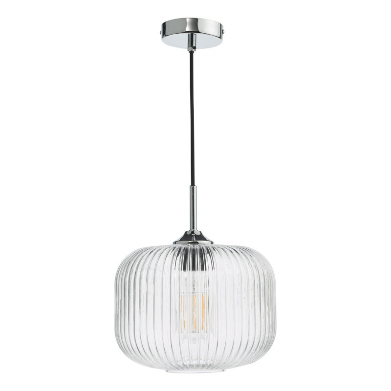 Aaronisha 1 - Light Single Pendant, Chrome, Clear