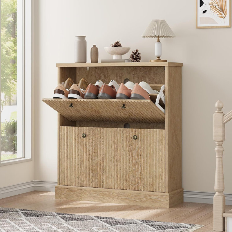 Shoe Storage, Natural Wood