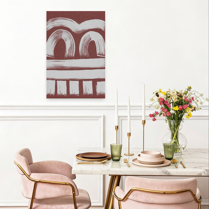 Abstrait abstrait tribal abstrait contemporain, 24" H x 16" W