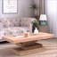Table basse moderne en bois manufacturé rustique pour le salon, stabilité accrue Assemblage facile