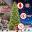 Arbre de Noël mélangé vert avec support, non pré-éclairé et pré-éclairé, 11 tailles disponibles-537880289-537880318