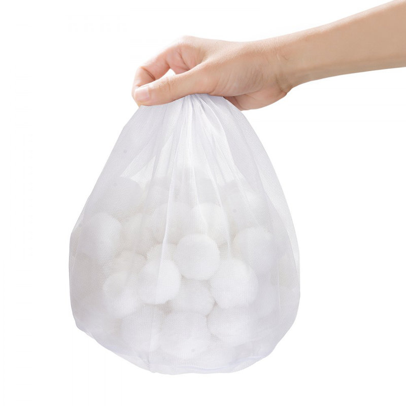 Billes de piscine pour filtre à sable 1,5 lbs réutilisable pour piscine, Blanc