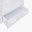 Lit mezzanine double avec placard et tablette - blanc-121069894