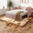 Space-saving Twin Beds, Velvet Upholstered With Extendable Trundle, Ideal For Modern Homes