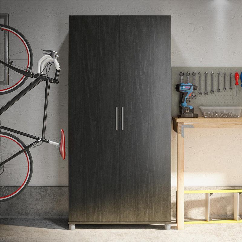 Armoire de rangement utilitaire 36 po Sabria, Chêne noir