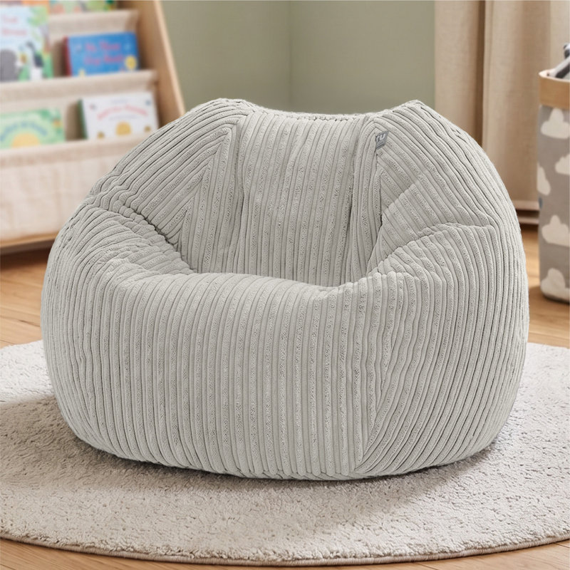 rucomfy Beanbags Jumbo Cord Kids Mini-Slouch Bean Bag Chair - Childrens Bedroom Playroom Furniture and Fun Decor. Arrives with Filling and Machine Washable - 60 x 80cm