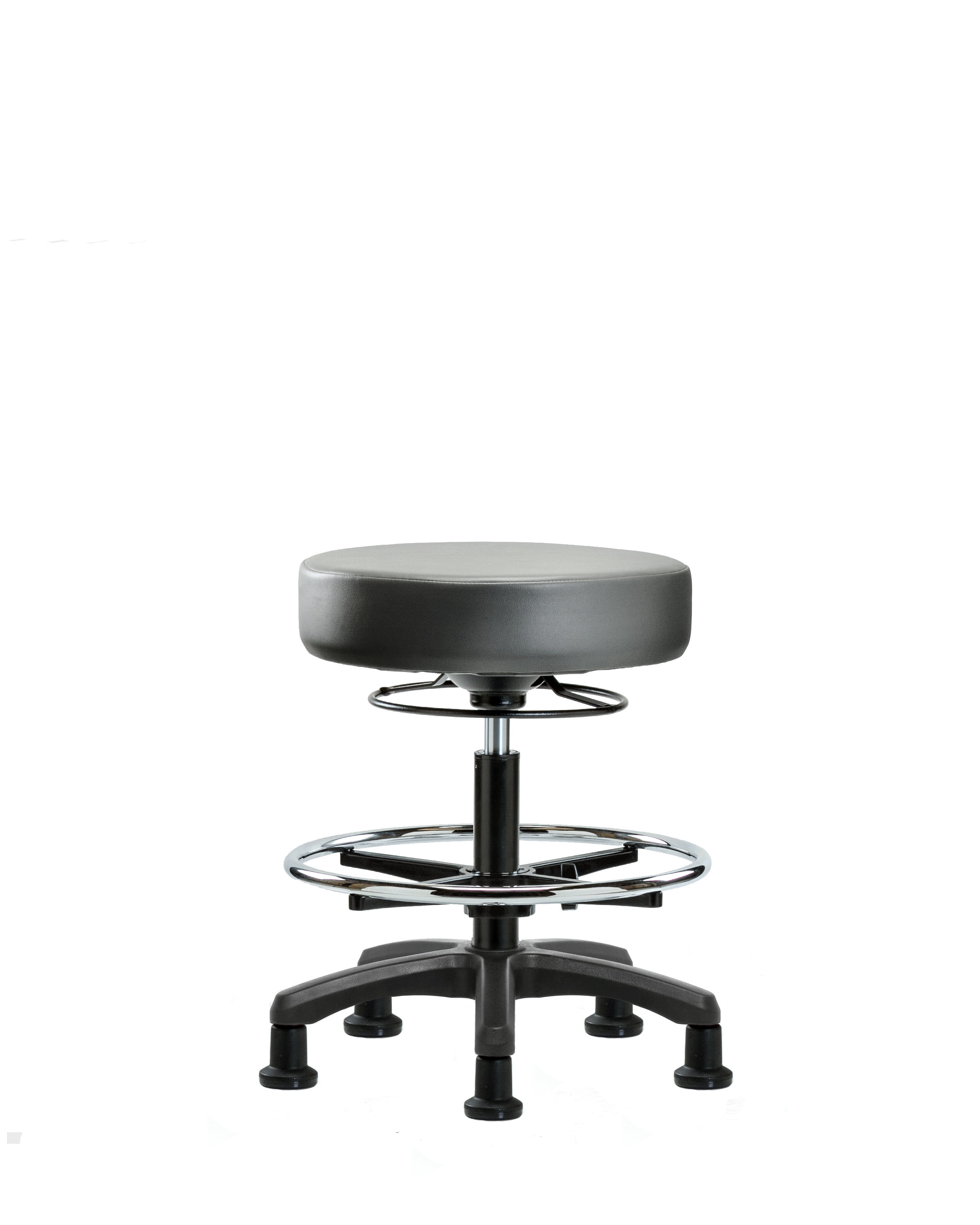 Inbox Zero Vinyl Mini Bench Height Adjustable Lab Stool | Wayfair