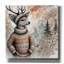  «Deer In Cozy Sweater» par Rey Klimt, art mural sur toile, 18 po x 18 po-895405960