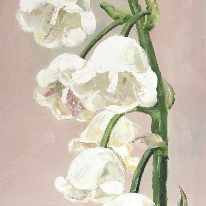 "Fleurs de muguet" sur toile