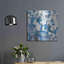«Red Blue Barrel Studio» «In Blue A Maze» par Melissa Averinos, art mural en métal-565637638