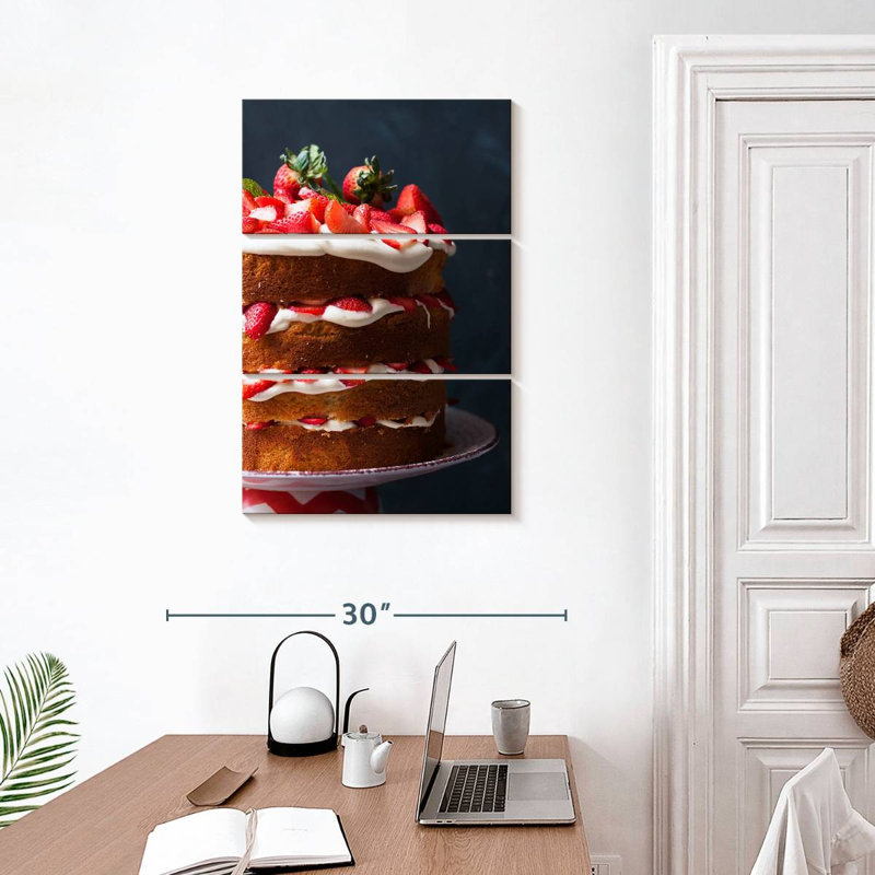 Yarlin Strawberry Layered Cake, 32" H x 20" W