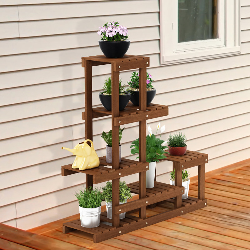 Wood Weather Resistant Plant Stand