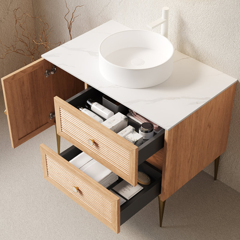 Meuble-lavabo de salle de bain avec lavabo