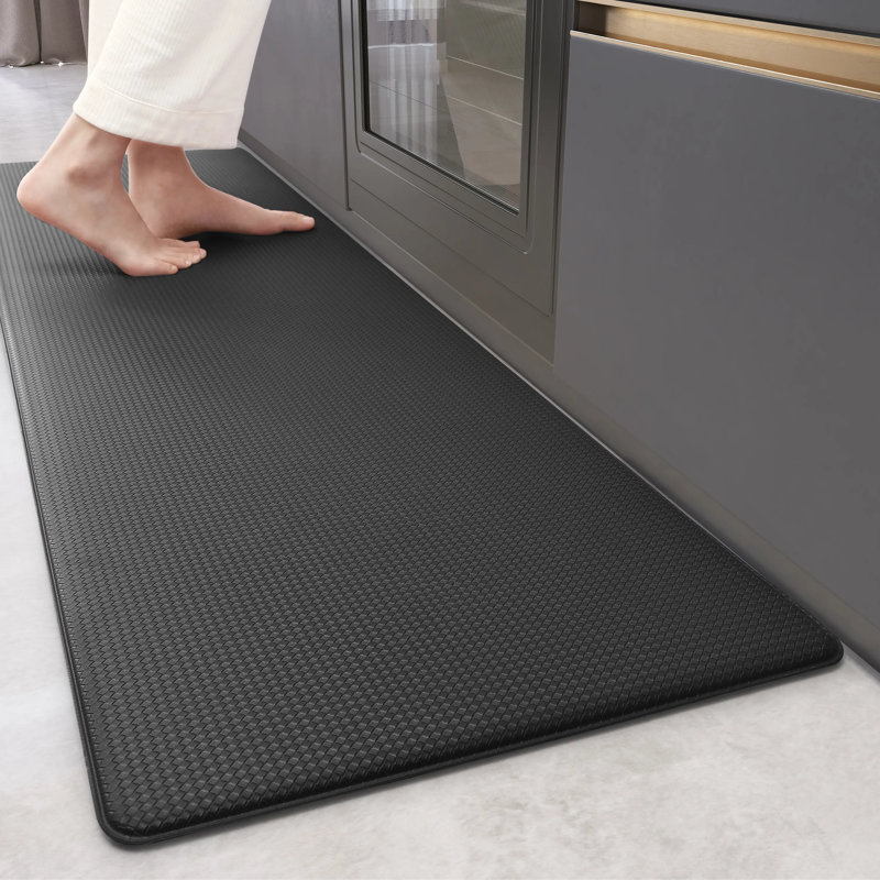 Tapis de cuisine antidérapant Dipson, Tapis de couloir 2 pi x 7 pi 11 po, Noir