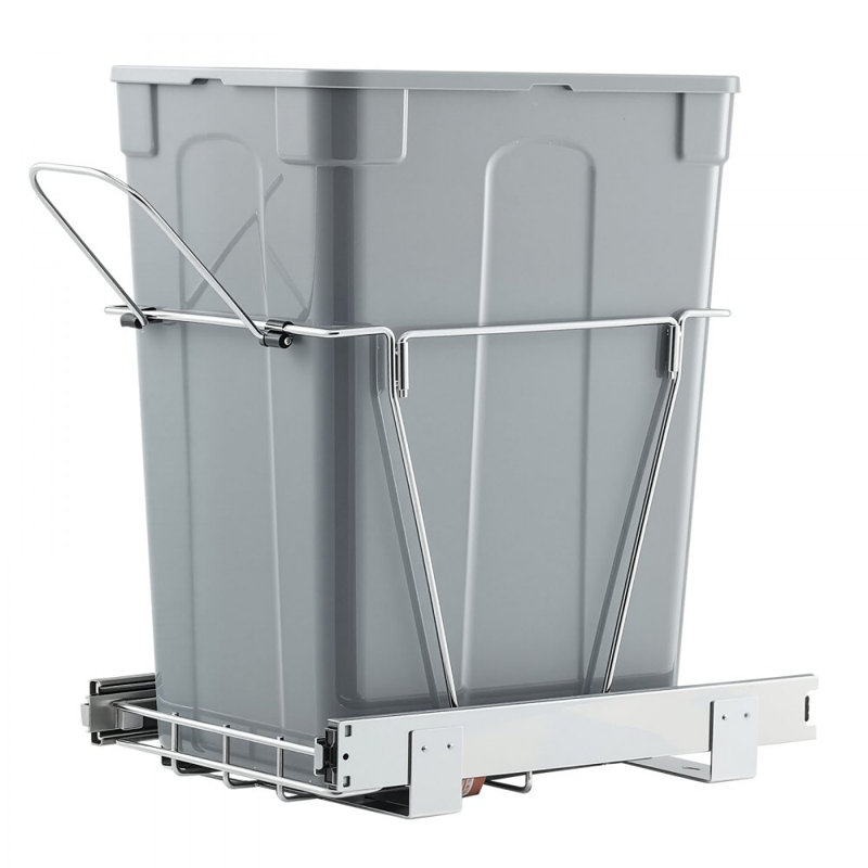 Open Pull Out Rubbish Bin - 33.1L