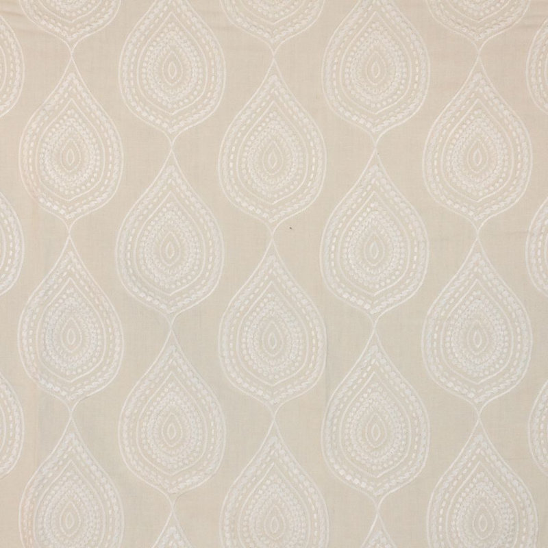 Jambi Suite Paisley Fabric, French Vanilla