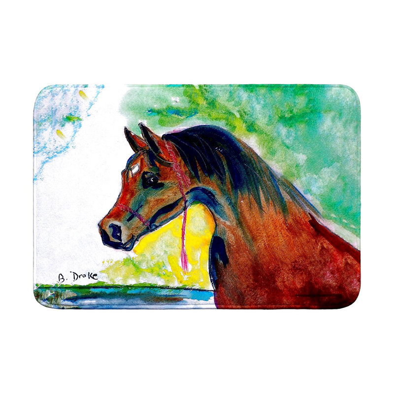 Tapis de bain Prise Horse, L 36 po x l 24 po