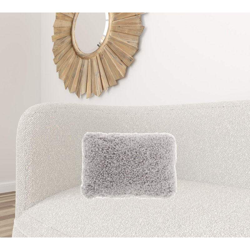 14" X 20" Throw Pillow, Pale Gray