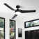 132.1cm 3-Blade LED Smart Ceiling Fan with Remote Control and Light Kit Included