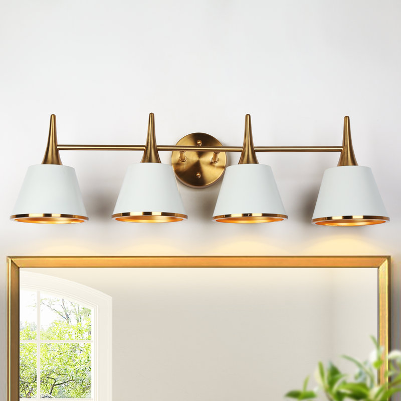 Kennesaw Dimmable Bathroom Modern Vanity Light, 4 Lights