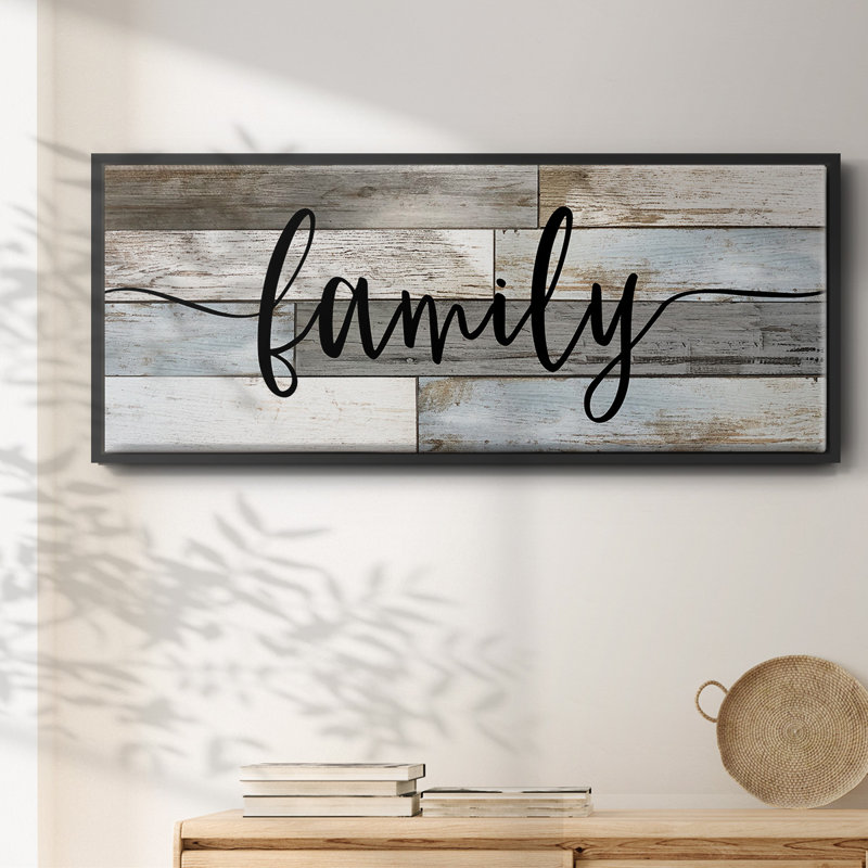 Famille - toile encadrée, H 8 po x l 20 po