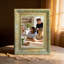 Cadre photo poli antique 3 pièces 5 "x 7" avec support de table et crochets muraux-133435924-133435921-133435922