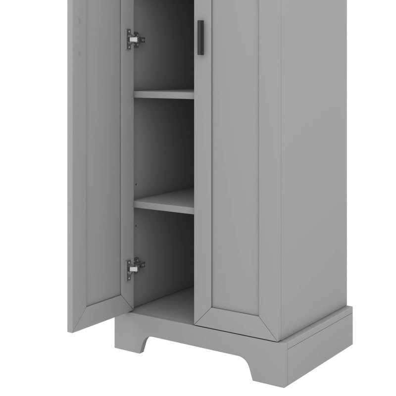 Armoire de rangement polyvalente 2 portes, Gris